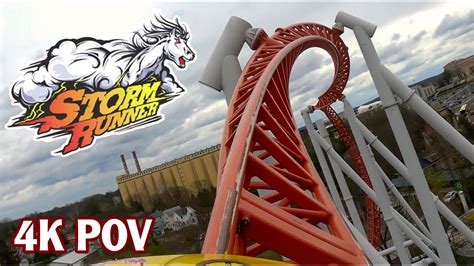 Storm Runner Front Row POV Hersheypark Intamin Launch Coaster - YouTube