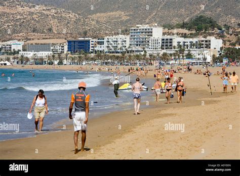 Agadir Beach Morocco Stock Photo - Alamy