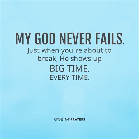 50 Inspirational God Never Fails Quotes