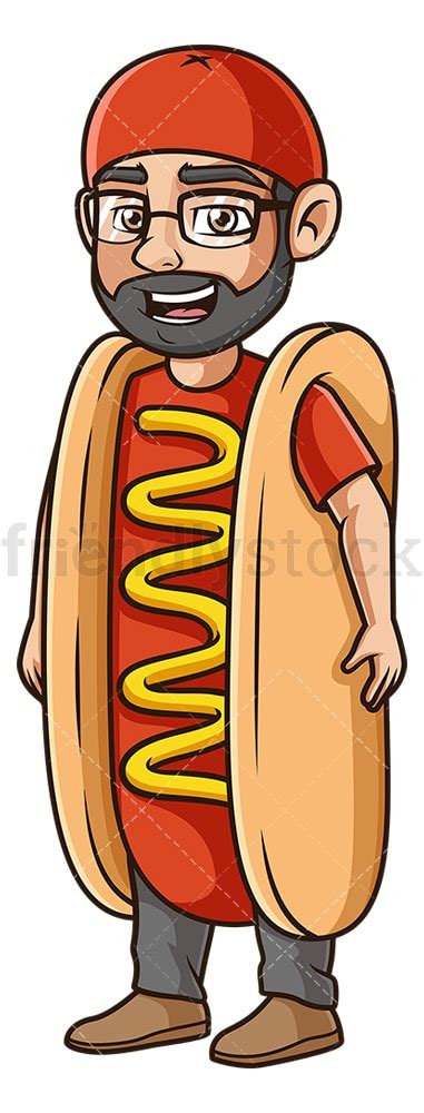 Hot Dog Man Clipart