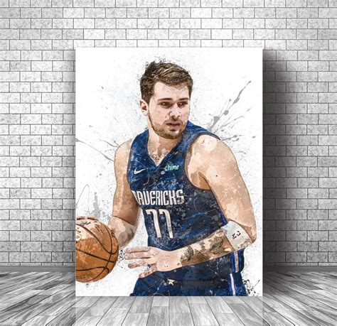 Luka Doncic Poster Print Dallas Mavericks Canvas Print | Etsy