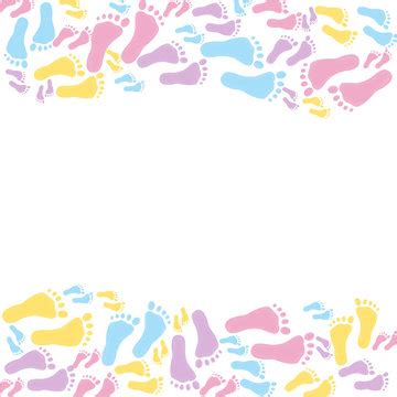 Baby Feet Clip Art Border