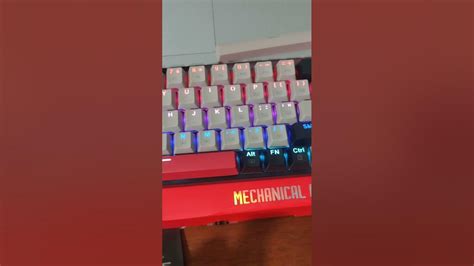 GAMEN Titan Elite Keyboard Gaming Mechanical Keyboard Pluggable Port Blue/Red Switch Wired RGB ...