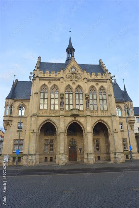 Erfurt, Germany, historic City Hall building in the town center Stock ...