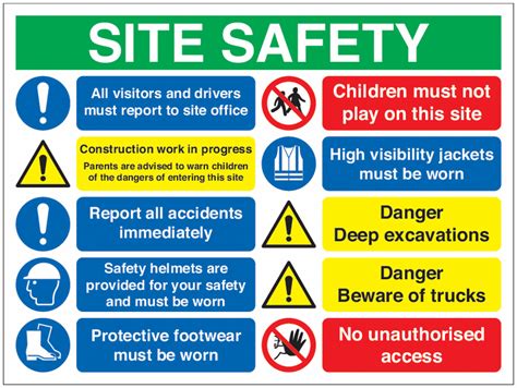 Site Safety Signs All Visitors & Drivers Must Report.. | Seton