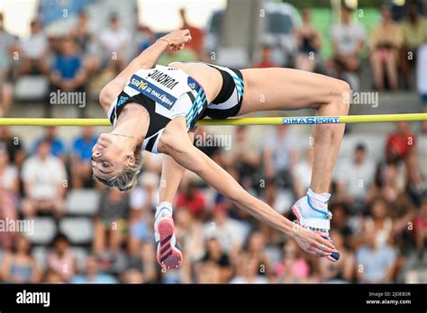 Marija Vukovic of Montenegro (women's high jump) during the Wanda Diamond League 2022, Meeting ...