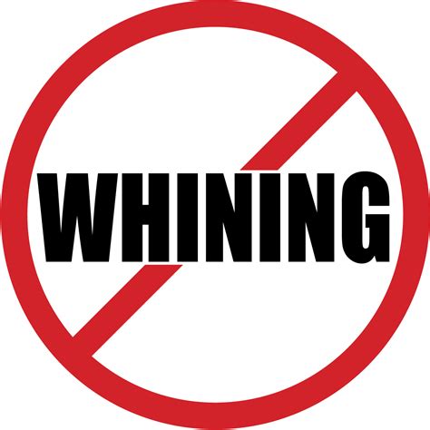 No Whining Clipart | Free download on ClipArtMag