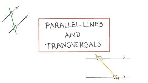 Lesson Video: Rectas paralelas y transversales | Nagwa