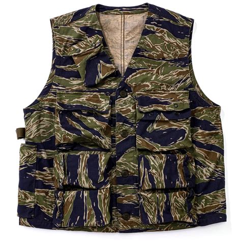 TIGER CAMOUFLAGE VEST / TADPOLE – The Real McCoy's