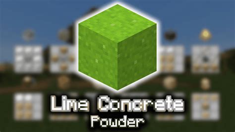 Lime Concrete Powder - Wiki Guide - 9Minecraft.Net