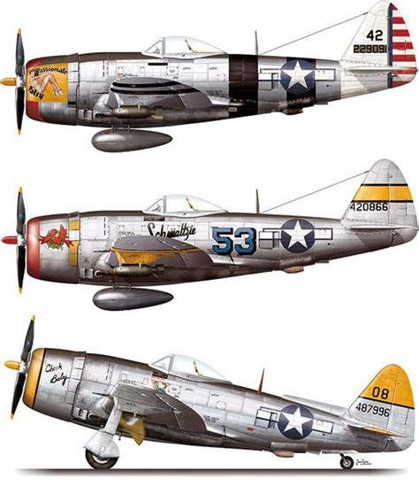 P-47 Thunderbolt paint schemes | Wwii airplane, Fighter aircraft, Military aircraft