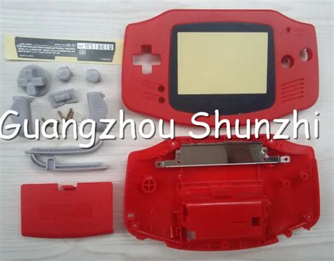 Full Set Housing Accessories for GBA Gameboy Advance Red Housing Case-in Cases from Consumer ...