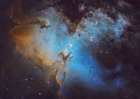 M16 The Eagle Nebula and Pillars of Creation | Telescope Live