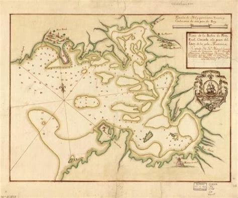 1758 Map| Fort-De-France Bay|Fort-De-France Bay Martinique|Manuscript | Historical maps, Fort de ...