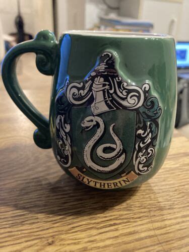 Harry Potter Coffee cup Slytherin , Raised Design 4-1/2" | #4578018953