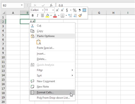 Format Cells in Excel