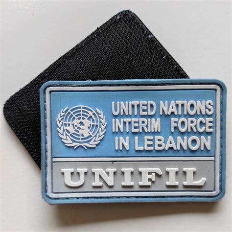 Lebanese unifil logo rubber patch/unifil rubber patch/velcro rubber ...