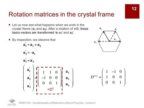 UCSD NANO106 - 04 - Symmetry in Crystallography