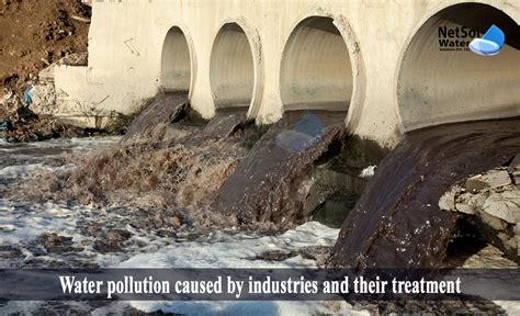 What is the Water pollution caused by industries and their treatment