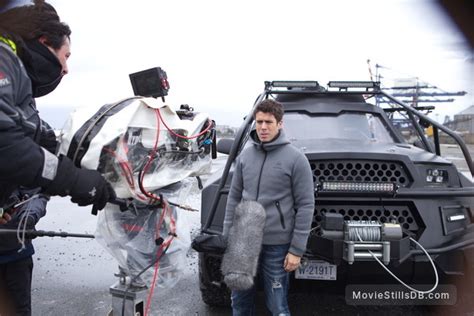 The Hurricane Heist - Behind the scenes photo of Toby Kebbell