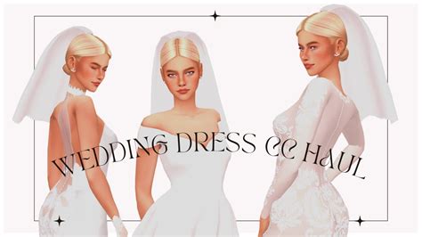 Wedding Dress CC Haul WITH LINKS💍 | The Sims 4: Custom Content Haul (Maxis Match) # ...