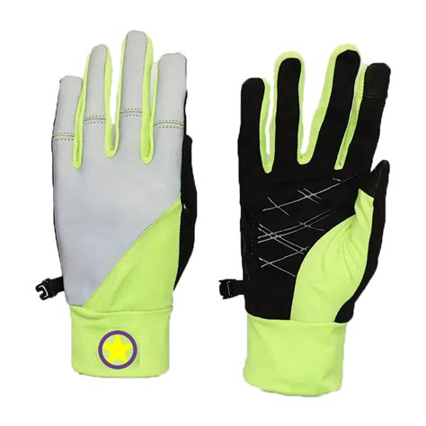 Hi Vis Neon Yellow Reflective Running Gloves – OOHSTAR – China Professional Sports Accessories ...