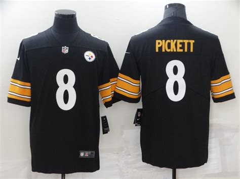 Nike Steelers 8 Kenny Pickett Black 2022 NFL Draft Vapor Untouchable ...