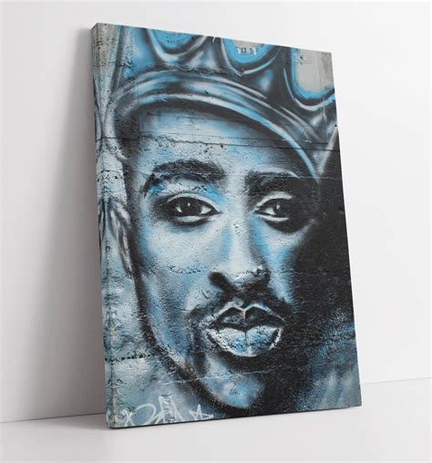 Tupac Graffiti Canvas Wall Art Print Artwork 30mm Deep Framed | Etsy