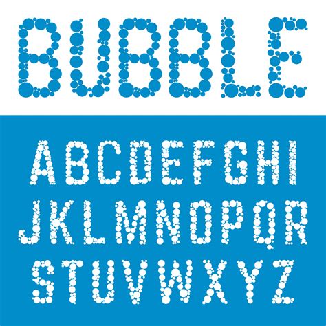 Alphabet bubble font template. 683368 Vector Art at Vecteezy