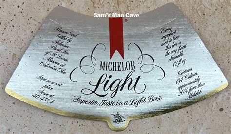 Michelob Light Beer Label