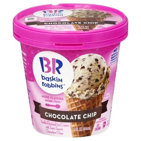 Baskin-Robbins Ice Cream, Chocolate Chip (14 oz) - Instacart