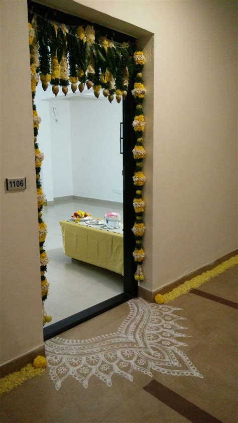 Pin on Gruhapravesam | Diwali decorations at home, Pooja room design, Diwali decorations