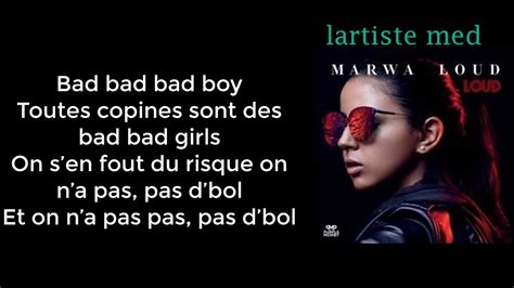 Marwa Loud - BAD BOY - paroles - YouTube