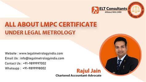 LMPC Certificate | LMPC Licence for Importer – Legal Metrology India