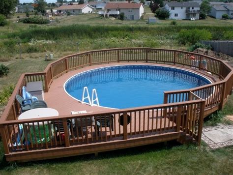 Pool Deck Plans 27 Foot Round | Best above ground pool, Backyard pool, Pool deck plans