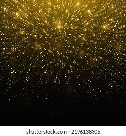 Confetti Gold Background Sparkling Space Magical Stock Vector (Royalty ...