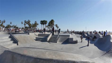 Venice Beach Skate Park Establishing Shot Stock Footage SBV-300324716 - Storyblocks