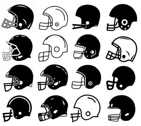 digitalfil: Football Helmet svg,cut files,silhouette clipart,vinyl ...