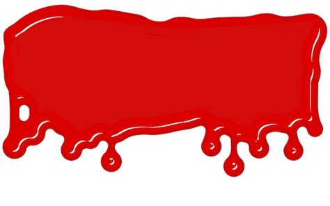 Blood Flows On White Background Isolated - Clip Art Library