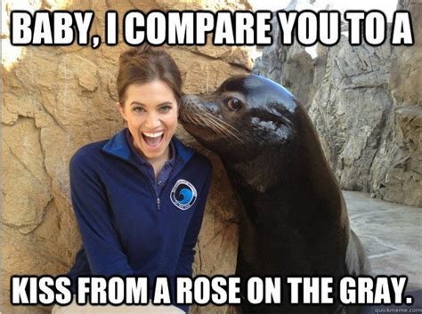 Tee Hee, I Love This Photo of a Sea Lion Kissing GIRLS Star Allison Williams. Come Sea! (Get It ...