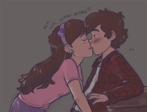 Gravity Falls Photo: Dipper and Mabel kissing | Gravity falls, Dipper ...