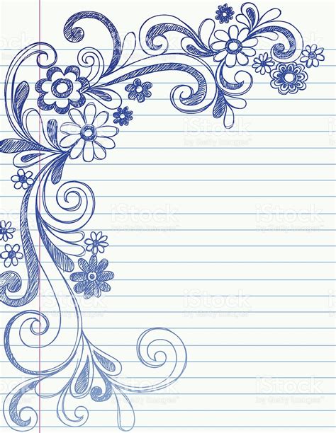 Flower Border Drawing at GetDrawings | Free download