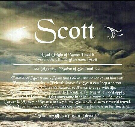 Pin by Rebekah Huse on Names: meaning | Names with meaning, Scott name, Old english names