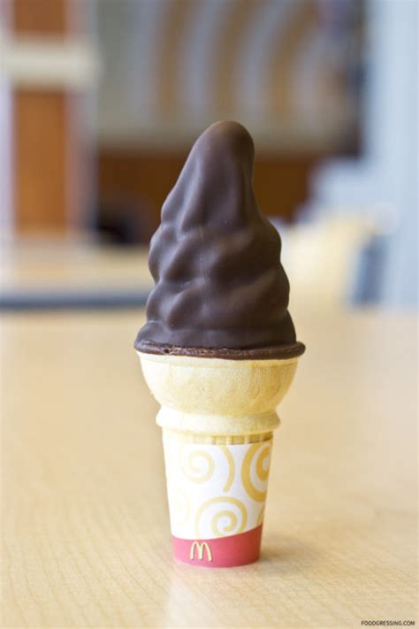 I Tried McDonald's Chocolate Dipped Cone - Foodgressing