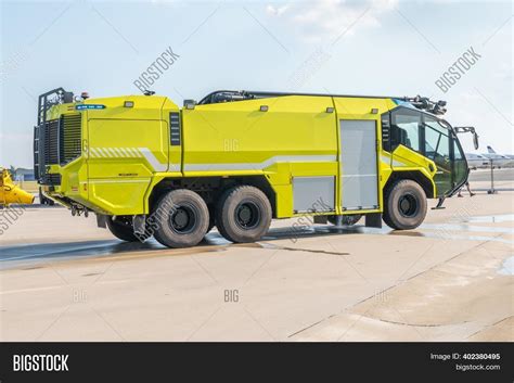 Fire Truck On Airport Image & Photo (Free Trial) | Bigstock