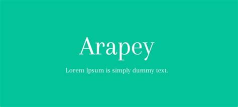 Arapey Font Free Download