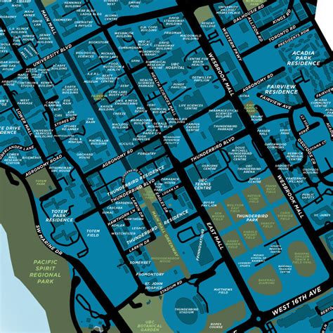 University of British Columbia Campus Map Print – Jelly Brothers