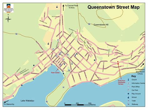 Queenstown new zealand map - Street map of queenstown new zealand (Australia and New Zealand ...