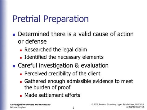 Chapter 16 sixteen trial preparation post discovery to pre-trial