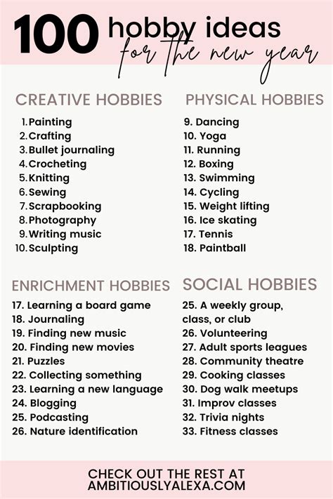 100 Hobby Ideas for Women Inspiration for 2022 | New things to learn, Hobbies for women, Hobbies ...